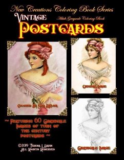 New Creations Coloring Book Series: Vintage Postcards: Ladies - Davis, Teresa