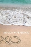 Beach xoxo Blank cream color Page refection notebook