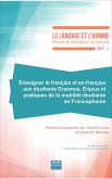 Enseigner le français et en français aux étudiants Erasmus
