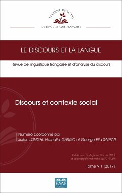 Discours et contexte social - Longhi, Julien; Garric, Nathalie; Sarfati, Georges-Elia