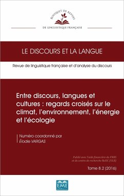Entre discours, langues et cultures : regards croisés sur le climat, l'environnement, l'énergie et l'écologie - Vargas, Élodie