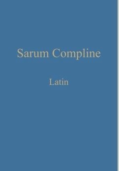 Cover Sarum Compline