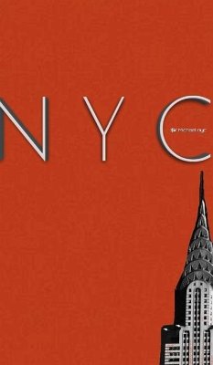NYC burnt orange $ir Michael designer grid journal - Huhn, Michael