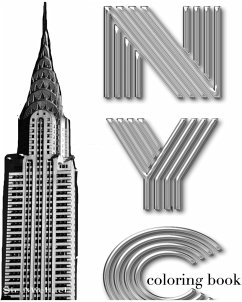 New York City chrysler building coloring sketch book - Huhn, Michael; Huhn, Michael