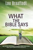 What the Bible Says: about scripture, capital punishment, governmental authority, sexual behavior, financial matters, marriage and family,