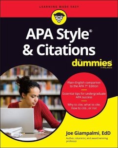 APA Style & Citations For Dummies - Giampalmi, Joe