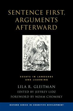 Sentence First, Arguments Afterward - Gleitman, Lila