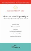 Littérature et linguistique