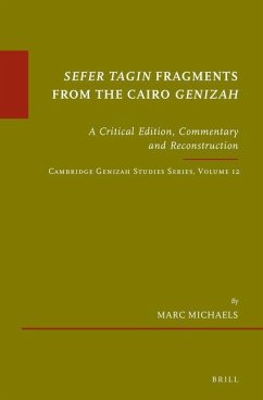 Sefer Tagin Fragments from the Cairo Genizah - Michaels, Marc