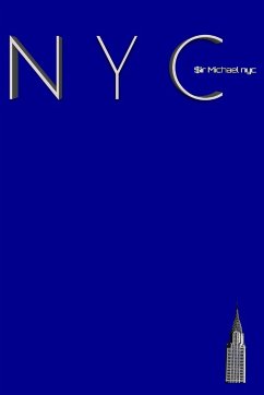 NYC Chrysler building bright blue classic grid page notepad $ir Michael Limited edition - Huhn, Michael; Huhn, Michael