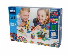 Plus-Plus® 9605008 - Learn to Build, 600 Bausteine, Basic, Konstruktionsspielzeug, basic+neon