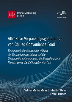 Attraktive Verpackungsgestaltung von Chilled Convenience Food: Eine empirische Analyse der Wirkung der Verpackungsgestaltung auf dieGesundheitswahrnehmung, die Einstellung zum Produkt sowie die Zahlungsbereitschaft - Maas, Selina Maria;Stein, Martin;Huber, Frank