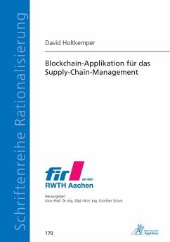 Cover Blockchain-Applikation für das Supply-Chain-Management (eBook, PDF)