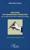 Analyses en grammaire française