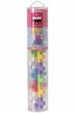 Plus-Plus® 9603225 - BIG Pastel, Tube, 15 Bausteine, Konstruktionsspielzeug, pastell