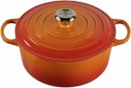 Le Creuset Signature Bräter rund 26 cm ofenrot