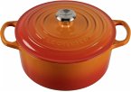 Le Creuset Signature Bräter rund 22 cm ofenrot