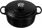 Le Creuset Signature Bräter rund 26 cm schwarz Le Creuset Signature Bräter rund 26 cm schwarz