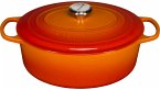 Le Creuset Signature Bräter oval 31 cm ofenrot
