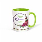 Trötsch Tasse Kranz weiß grün &quote;Glück ist eine Oma Wie Dich zu haben&quote;