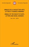 Annales de la faculté des arts, lettres et sciences humaines Vol XVI - 2015