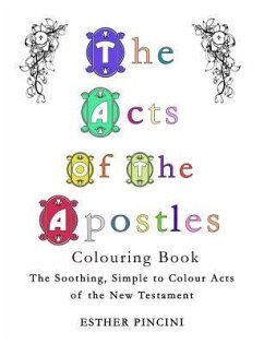 The Acts of the Apostles Colouring Book: The Soothing, Simple to Colour Acts of the New Testament - Pincini, Esther