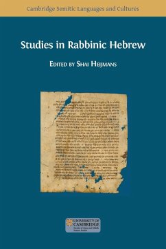 Cover Studies in Rabbinic Hebrew