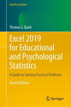 Excel 2019 for Educational and Psychological Statistics (eBook, PDF) - Quirk, Thomas J.