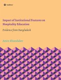 Impact of Institutional Features on Hospitality Education (eBook, ePUB)
