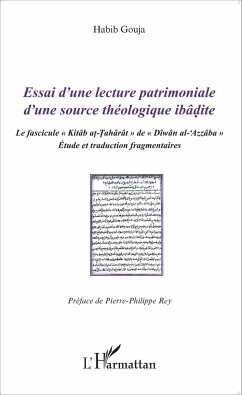 Essai d'une lecture patrimoniale d'une source théologique ibâdite - Gouja, Habib