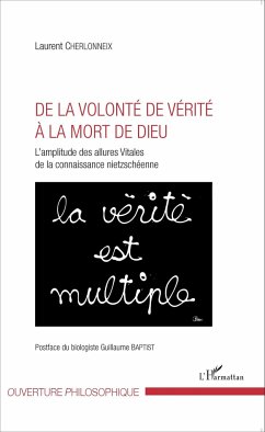 De la volonté de vérité à la mort de Dieu Cover De la volonté de vérité à la mort de Dieu