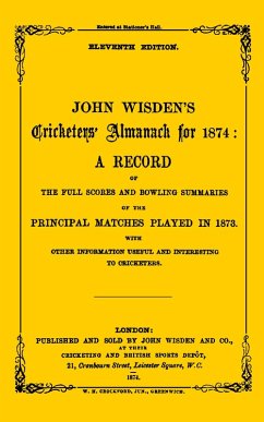 Wisden Cricketers' Almanack 1874 (eBook, PDF) - Publishing, Bloomsbury