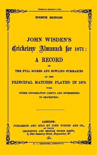 Wisden Cricketers' Almanack 1871 (eBook, PDF)