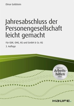 Jahresabschluss der Personengesellschaft leicht gemacht - inkl. Arbeitshilfen online (eBook, PDF) - Goldstein, Elmar