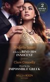 A Baby To Bind His Innocent / Hired By The Impossible Greek: A Baby to Bind His Innocent / Hired by the Impossible Greek (Mills & Boon Modern) (eBook, ePUB)