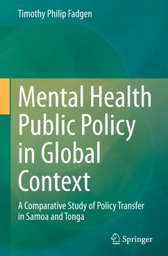 Mental Health Public Policy in Global Context - Fadgen, Timothy Philip