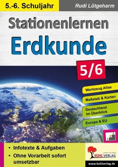 Stationenlernen Erdkunde / Klasse 5-6 (eBook, PDF) - Lütgeharm, Rudi