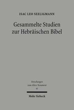 Gesammelte Studien zur Hebräischen Bibel (eBook, PDF) - Seeligmann, Isac Leo