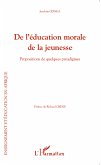 De l'éducation morale de la jeunesse