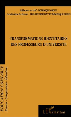 Transformations identitaires des professeurs d'université - Groux, Dominique; Maubant, Philippe