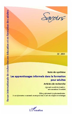 Les apprentissages informels dans la formation pour adultes - Charlier, Bernadette; Coadour, Damien; Cristol, Denis; Lemaitre, Denis; Morace, Christophe; Muller, Anne