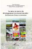 La mise en oeuvre du développement territorial durable :