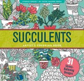 Succulents Adult Coloring Book (31 Stress-Relieving Designs)