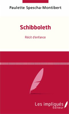 Cover Schibboleth récit d'enfance