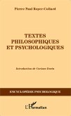 Textes philosophiques et psychologiques