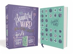 Niv, Beautiful Word Coloring Bible for Girls Pencil/Sticker Gift Set, Updated, Leathersoft Over Board, Teal, Comfort Print - Zondervan