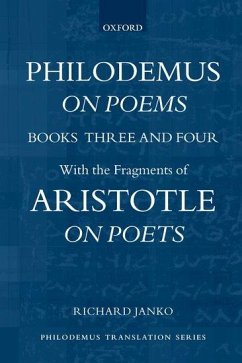 Philodemus, on Poems, Books 3-4