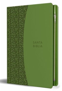 Biblia Reina Valera 1960 Tamaño Grande, Letra Grande Piel Verde Con Cremallera / Spanish Holy Bible Rvr 1960. Large Size, Large Print Green Leather with Zipp - Reina Valera Revisada 1960