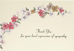 Cover Sympathy Floral Thank You Notes (Stationery, Note Cards, Boxed Cards)