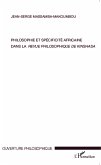 Philosophie et spécificité africaine dans <em>la revue philosophique de Kinshasa</em>